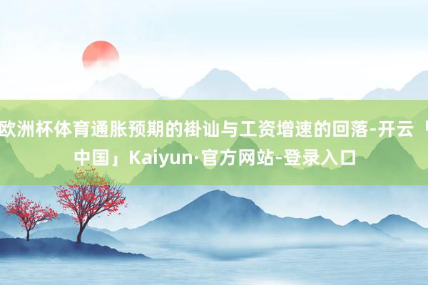 欧洲杯体育通胀预期的褂讪与工资增速的回落-开云「中国」Kaiyun·官方网站-登录入口