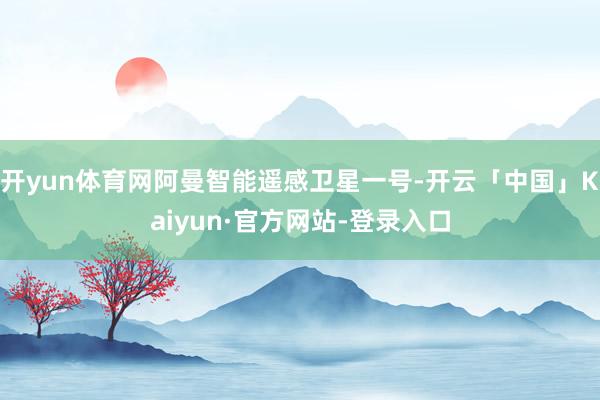 开yun体育网阿曼智能遥感卫星一号-开云「中国」Kaiyun·官方网站-登录入口