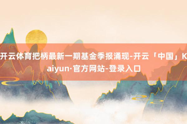 开云体育把柄最新一期基金季报涌现-开云「中国」Kaiyun·官方网站-登录入口