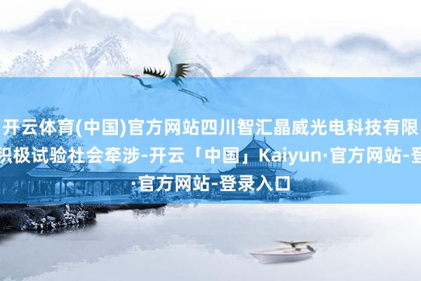 开云体育(中国)官方网站四川智汇晶威光电科技有限公司还积极试验社会牵涉-开云「中国」Kaiyun·官方网站-登录入口